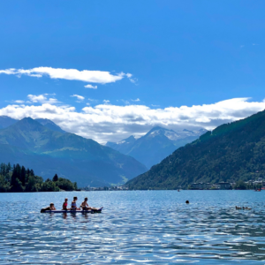Koupání v Zell am See s dětmi