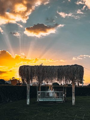 Podzimní západ slunce na Kypru